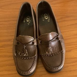 Dexter Comfort leather kiltie brown leather loafers